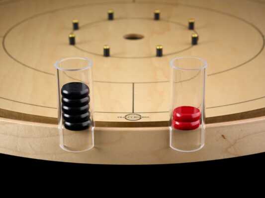 Tracey Red Tournament Crokinole Board Bundle