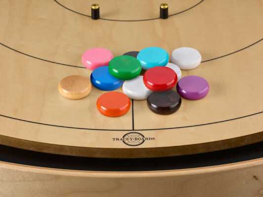 Tracey Red Tournament Crokinole Board Bundle
