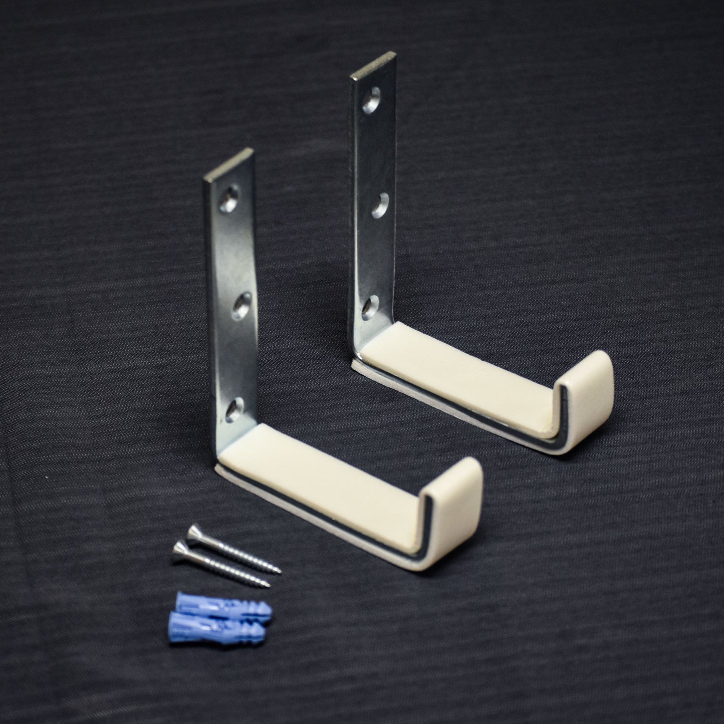 Crokinole Board Wall Mounting Brackets (White)