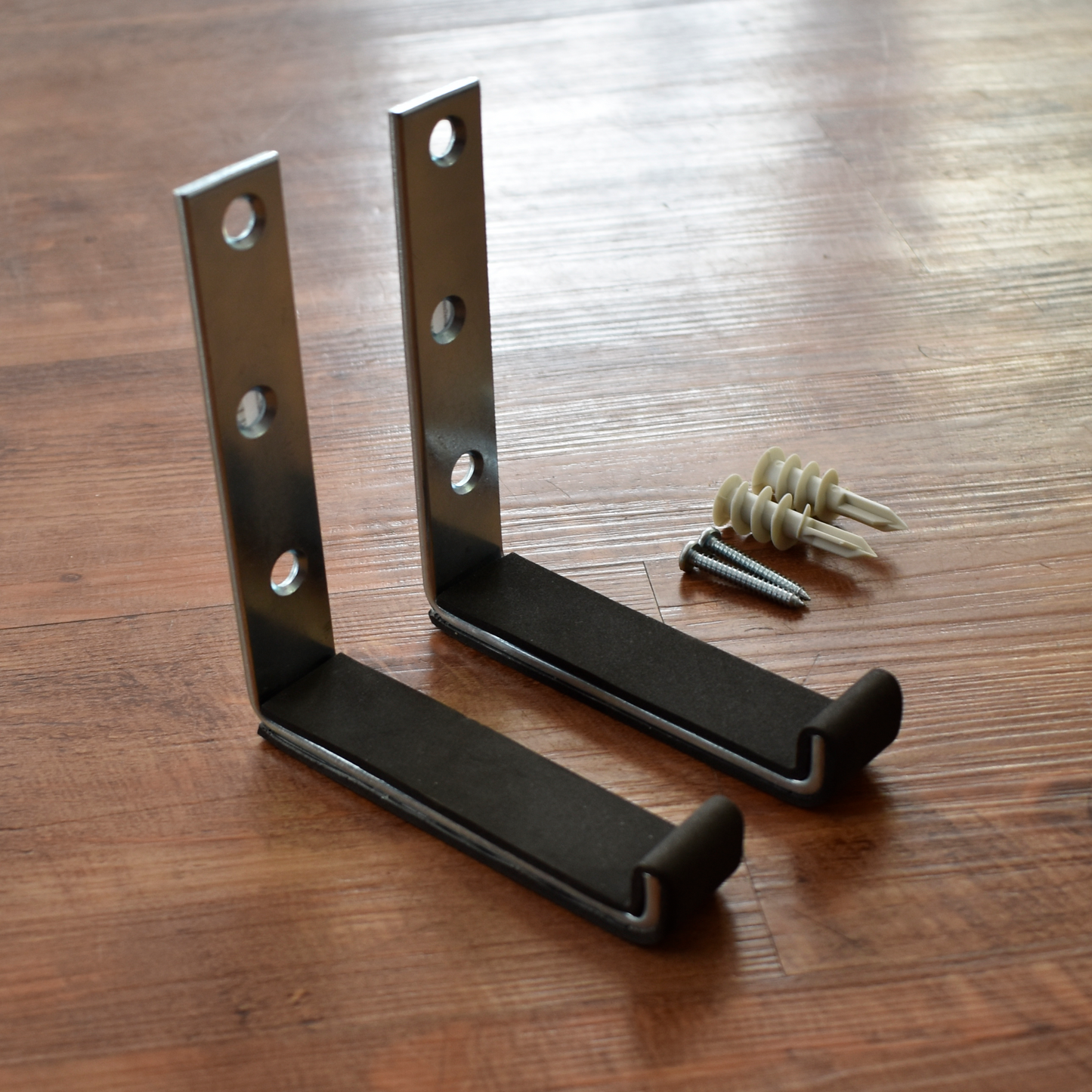 Crokinole Board Wall Mounting Brackets (Black)