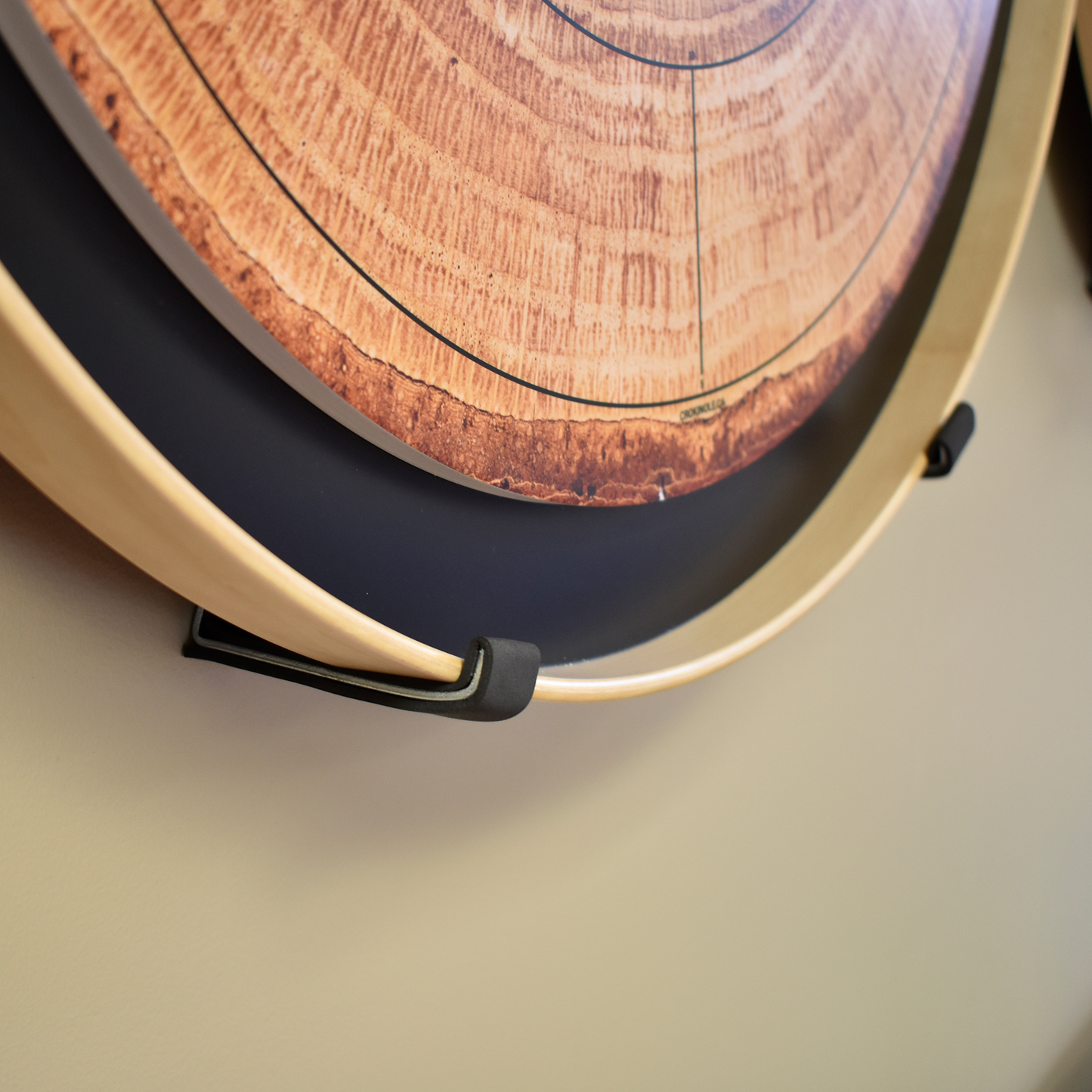 Crokinole Board Wall Mounting Brackets (Black)