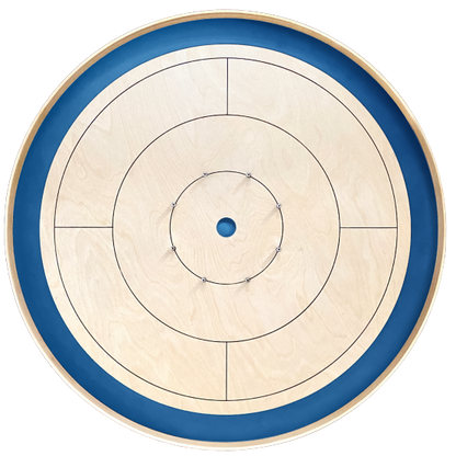 Crok Shop Original Tournament Crokinole Board Bundle - Blue