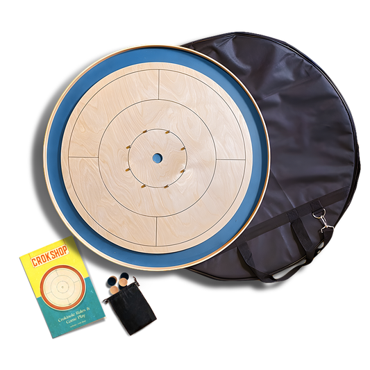 Crok Shop Original Tournament Crokinole Board Bundle