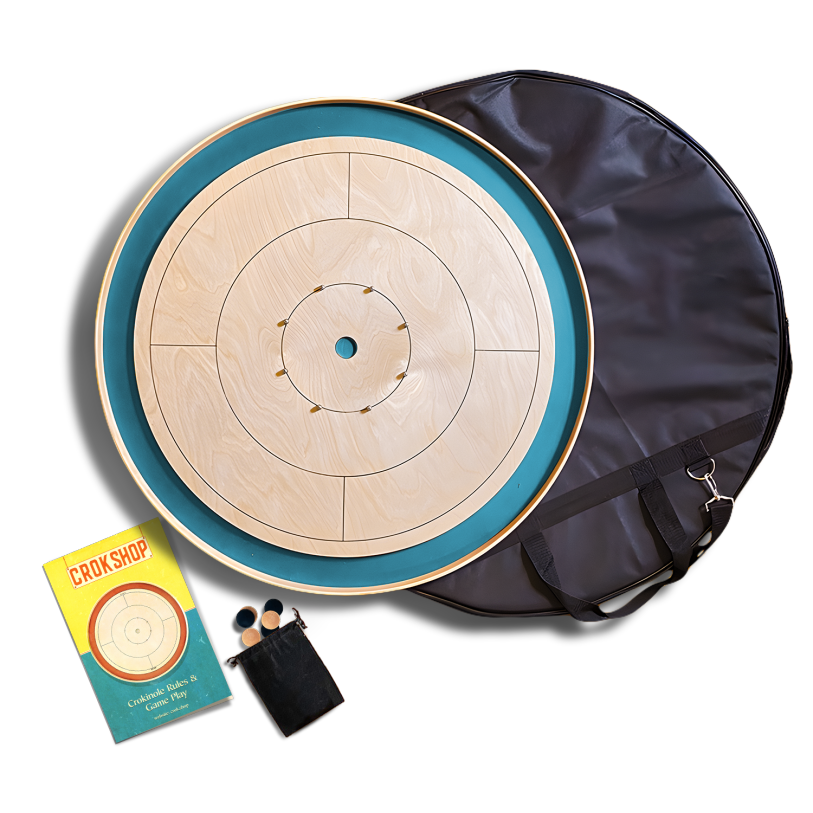 Crok Shop Original Tournament Crokinole Board Bundle - Discounted!