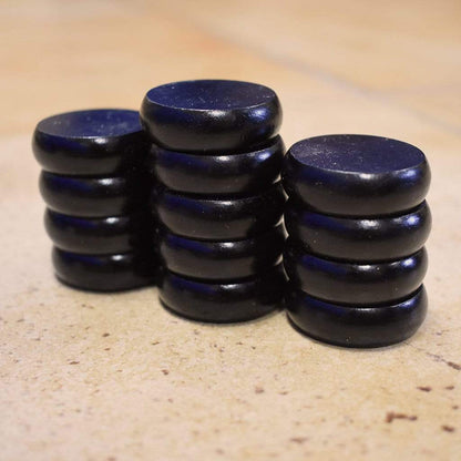 Crokinole Canada Crokinole Pieces No Pouch 13 Black Tournament Size Crokinole Discs (Half Set)